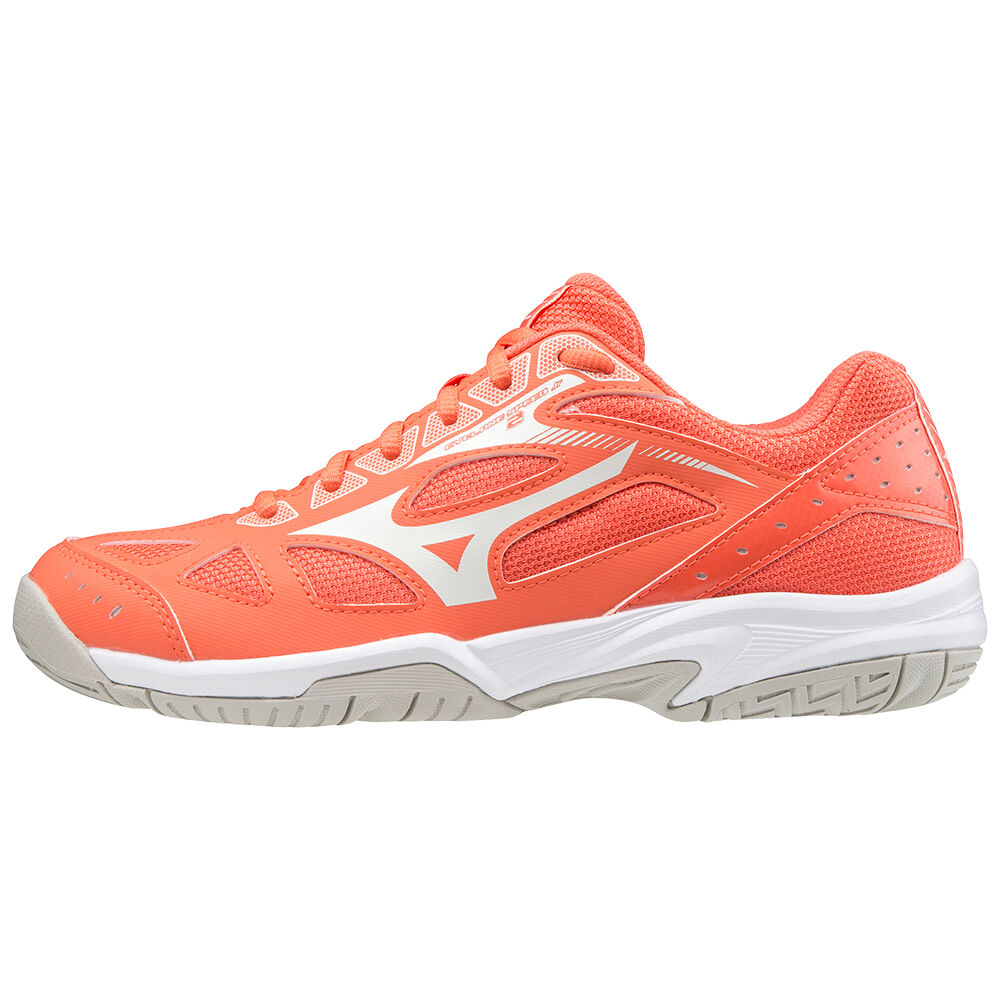 Mizuno Cyclone Speed 2 Nb Női Teremcipő Korall/Fehér KIF920581